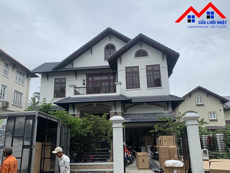 Hình ảnh công trình cửa lưới chống muỗi biệt thự Thảo Điền, Quận 2