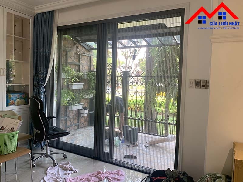 Công trình cửa lưới chống muỗi Nhà máy cty Sáng tạo xanh - Bến Tre